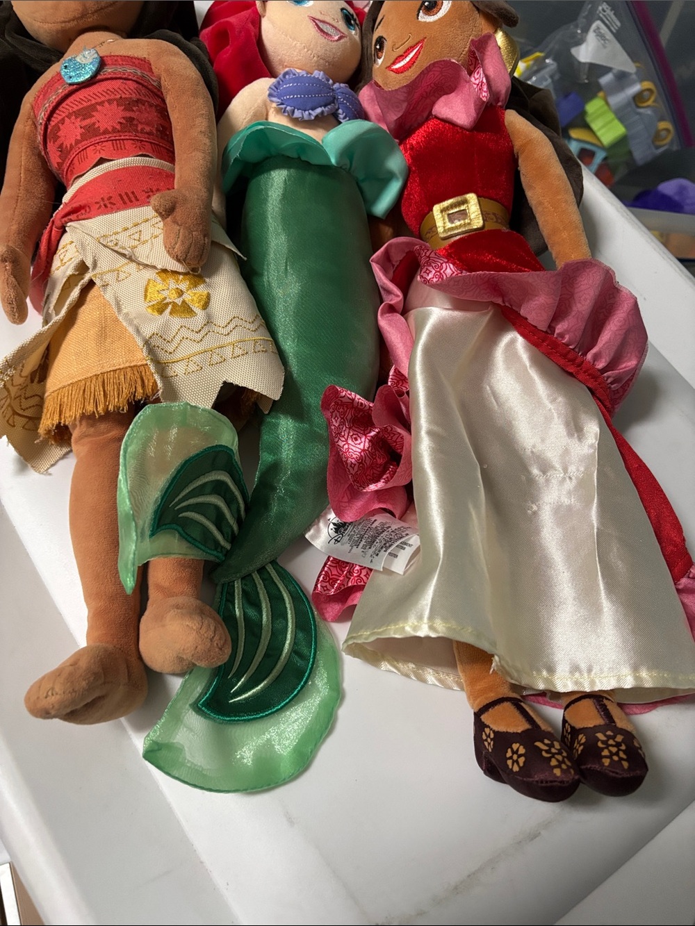 Bundle Disney Princess Plush Dolls- Ariel, Moana and Elena - Picture 6 of 15